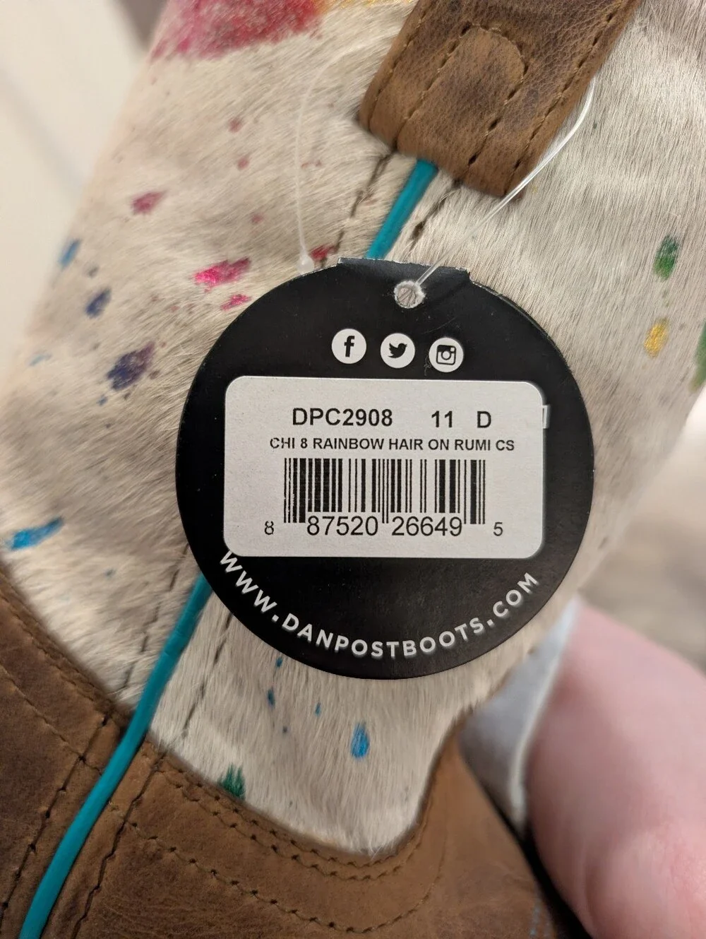 NWT Dan Post Toddler Girls' Rumi Western Boots